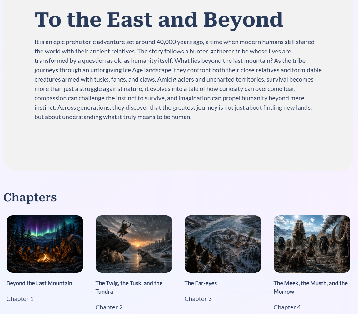 To the East and Beyond